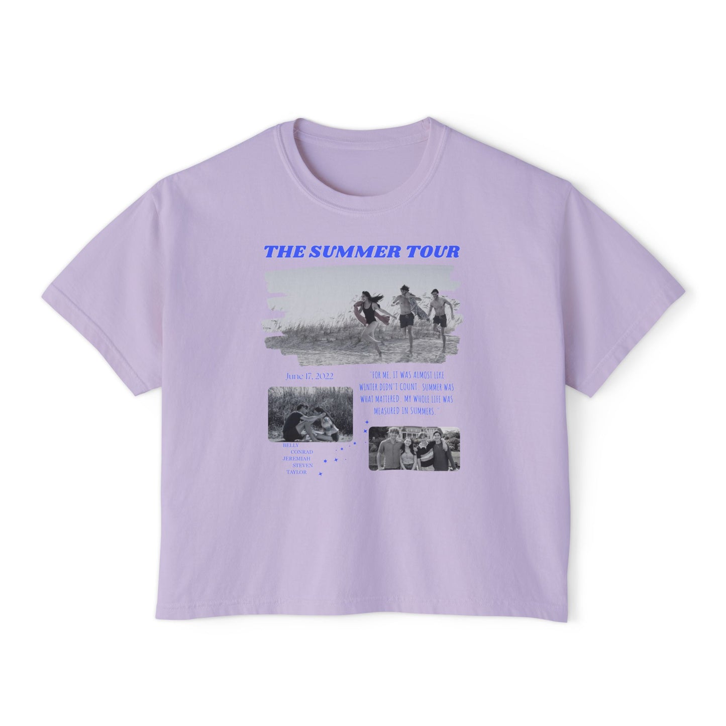 TSITP The Summer Tour inspired Tee | Boxy Bookish Tee | Book Inspired Apparel