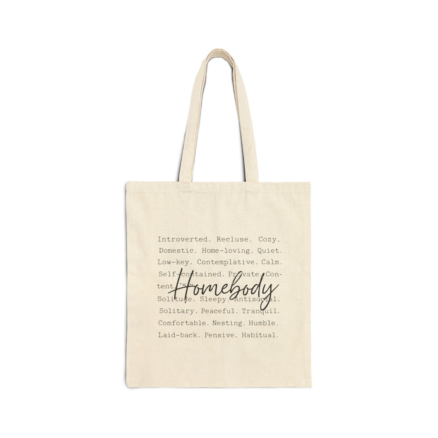 Homebody Definition Tote Bag — Cozy Aesthetic Canvas Tote - Customize