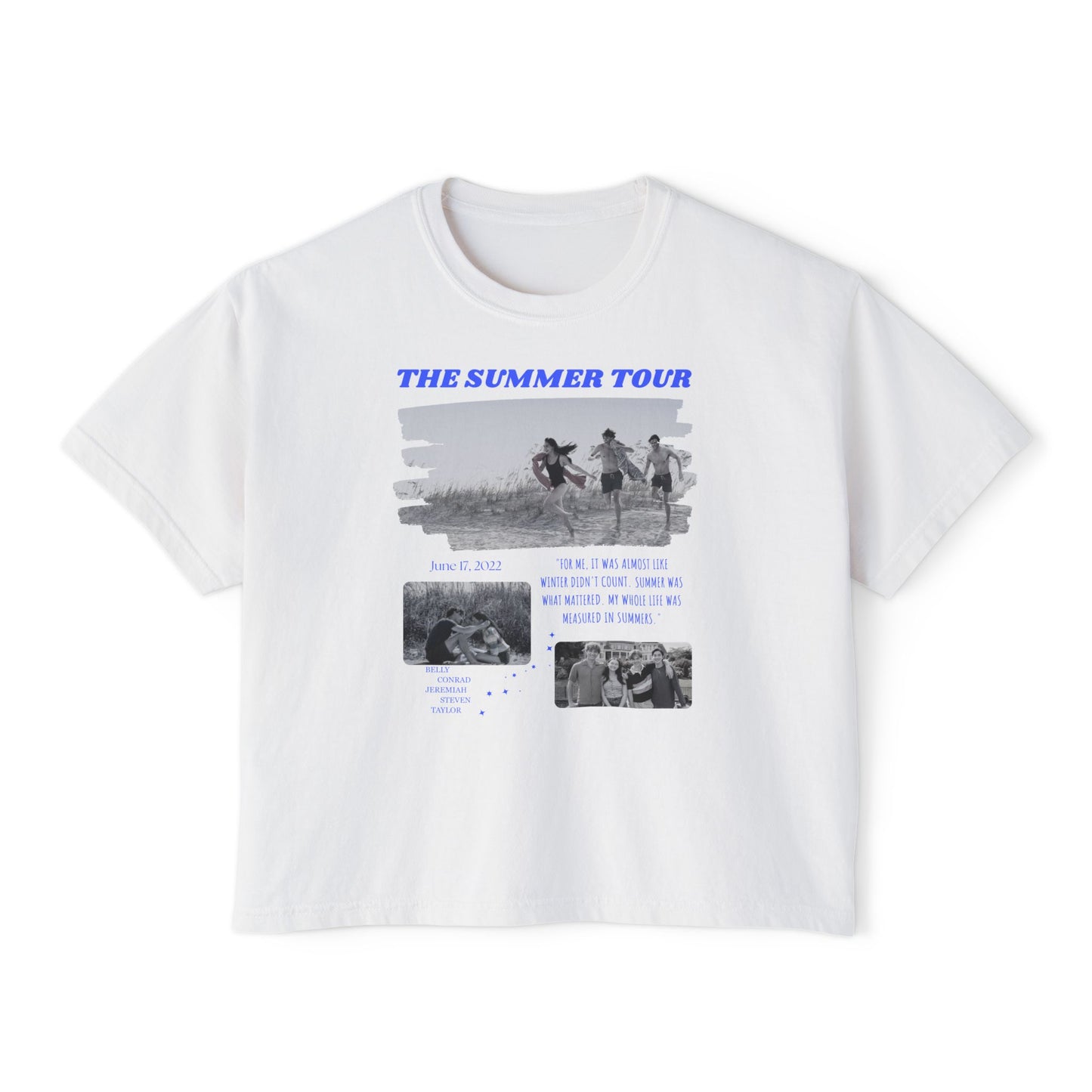 TSITP The Summer Tour inspired Tee | Boxy Bookish Tee | Book Inspired Apparel