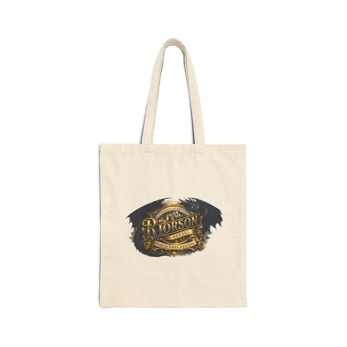 Riorson House Canvas Tote Bag — Custom Optional | Fantasy Book Lover Gift | Romantasy Merch
