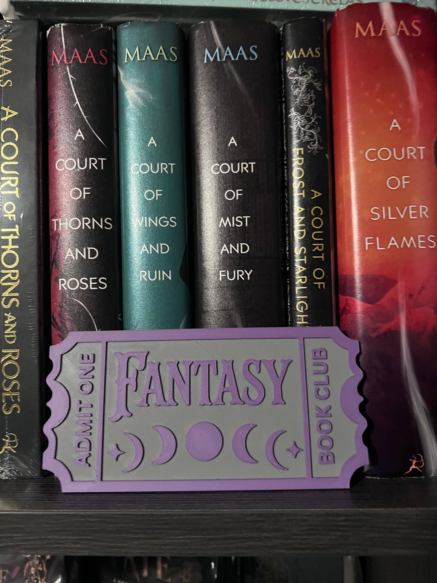 Ticket Stub Bookshelf Decor- 3D printed 
