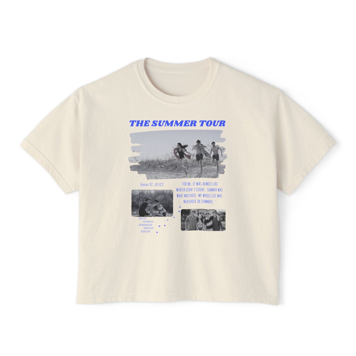 TSITP The Summer Tour inspired Tee | Boxy Bookish Tee | Book Inspired Apparel